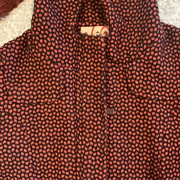 Rouge Par Womens Wool Cotton Blend Coat Hood Size S - Picture 13 of 15